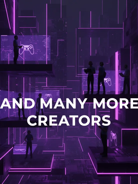 Illustrated city of creators